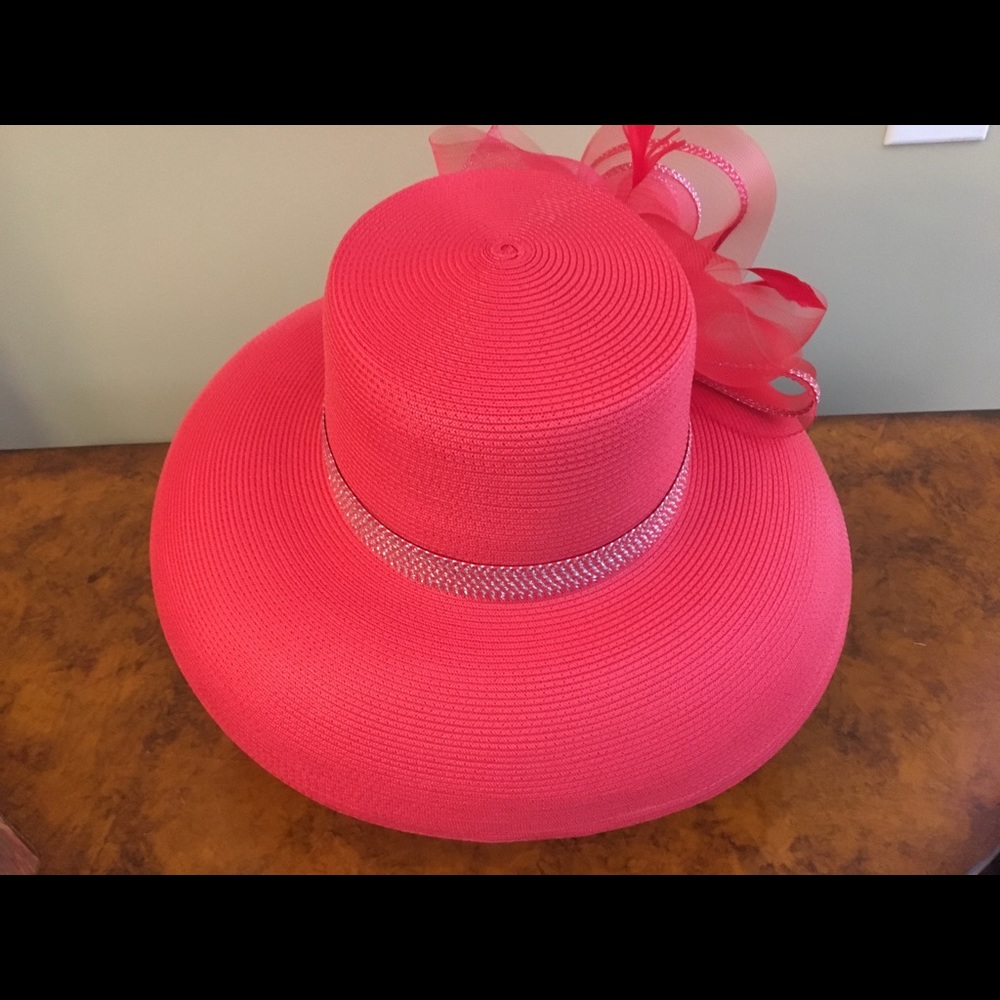 August Hat Company Red Brim Hat, NWT